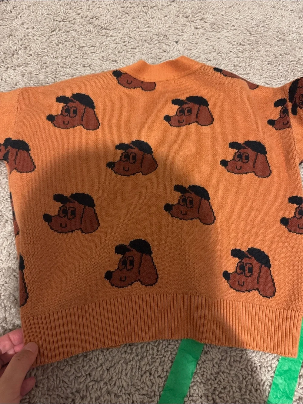 Tiny Cottons Dog-Print Cardigan
